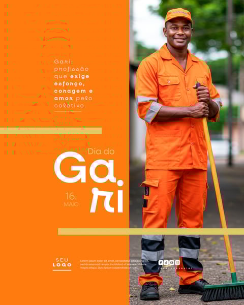 DIA DO GARI 16 DE MAIO SOCIAL MEDIA FEED EDITÁVEL