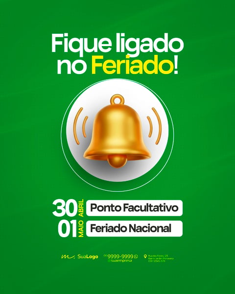 COMUNICADO DE HORÁRIO ESPECIAL DE FUNCIONAMENTO SOCIAL MEDIA PSD EDITÁVEL 4
