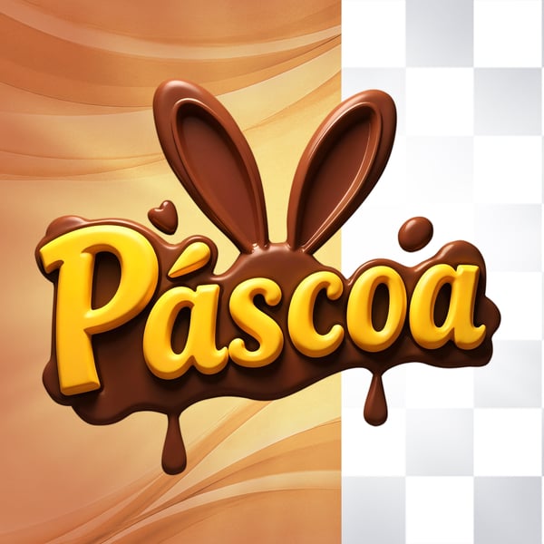 SELO 3D VAREJO PARA COMPOSIÇÃO PÁSCOA PSD