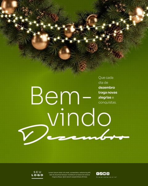 BEM VINDO DEZEMBRO SOCIAL MEDIA PSD EDITÁVEL 7