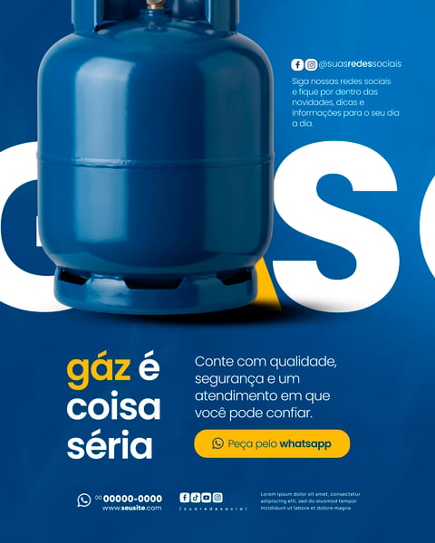 DISTRIBUIDORA DE GÁS SOCIAL MEDIA PSD EDITÁVEL 2