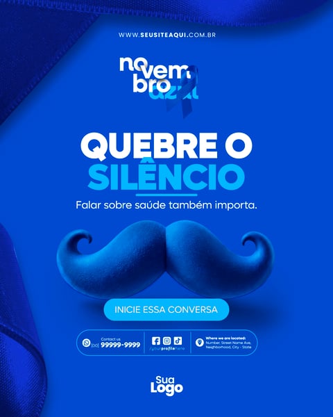 FEED NOVEMBRO AZUL SOCIAL MEDIA PSD EDITÁVEL 08