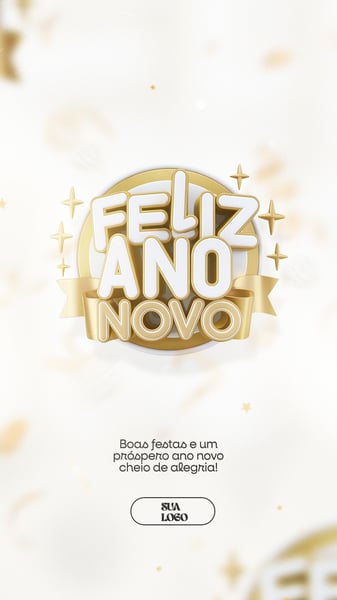 FELIZ ANO NOVO REVEILLON SOCIAL MEDIA PSD EDITÁVEL