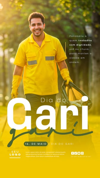 DIA DO GARI 16 DE MAIO SOCIAL MEDIA STORY EDITÁVEL