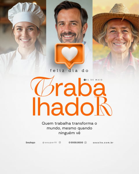 FELIZ DIA DO TRABALHADOR SOCIAL MEDIA PSD 2