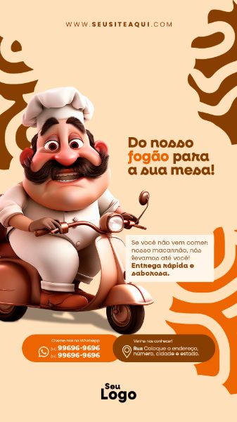 STORY - CASA DE MASSAS | RESTAURANTE | PSD EDITÁVEL