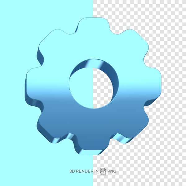 ELEMENTO 3D RENDER ENGRENAGEM ALTA DEFINIÇÃO 3