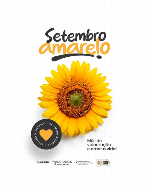 SETEMBRO AMARELO SOCIAL MEDIA PSD EDITÁVEL 2