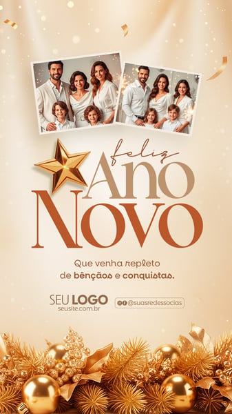 8 - FELIZ ANO NOVO 2026 - PSD EDITAVEL STORY