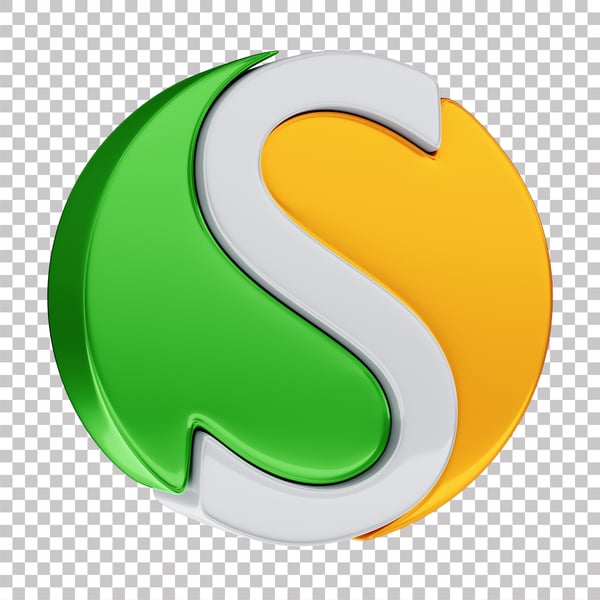 ASSET 3D LOGO SIMPLES NACIONAL CONTABILIDADE COM FUNDO ISOLADO 4