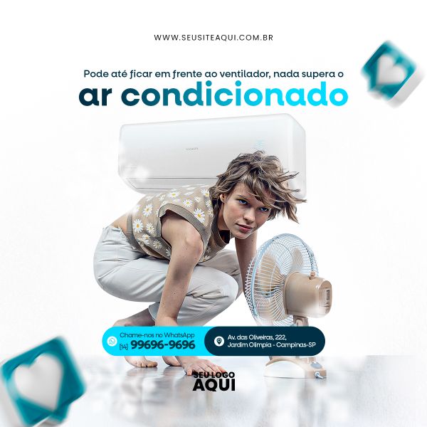 MANUTENÇÃO DE AR CONDICIONADO | SOCIAL MEDIA | PSD EDITÁVEL