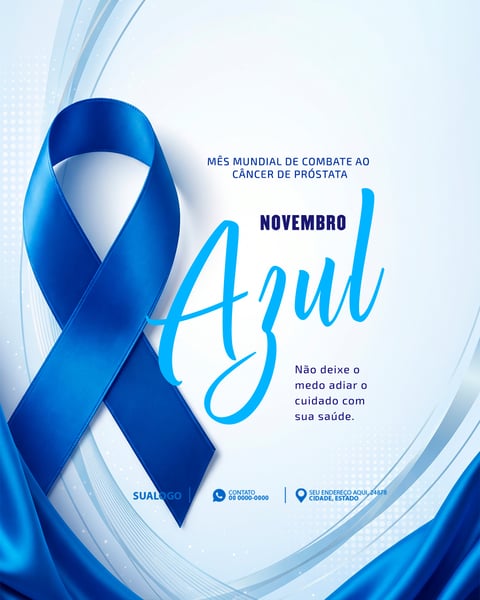 NOVEMBRO AZUL MÊS MUNDIAL DE COMBATE AO CÂNCER DE PRÓSTATA 1