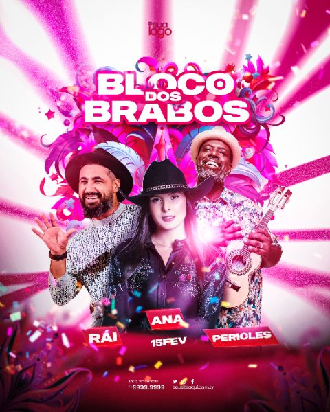 FLYER BLOCO DOS BABOS FEED