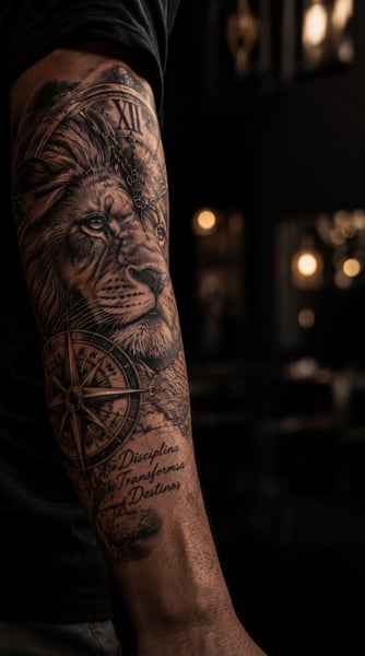 BRAÇO TATUADO REALISMO 1