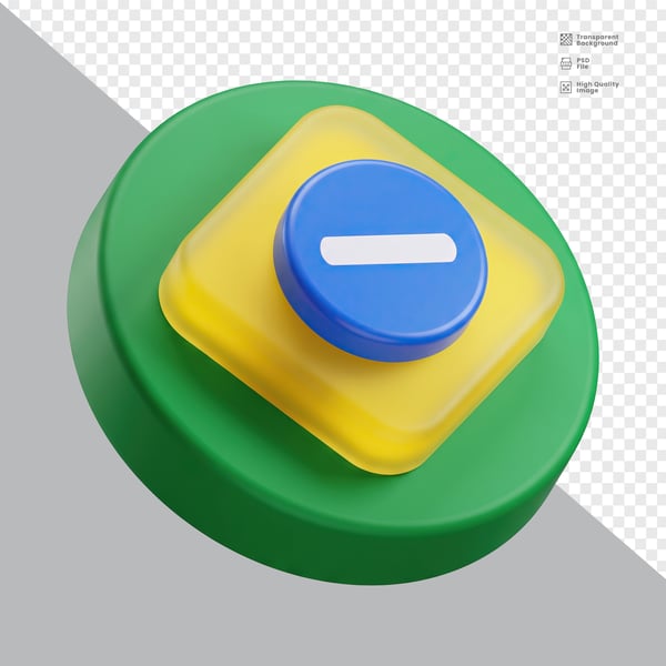 ELEMENTO 3D PARA COMPOSIÇÃO BRASIL PNG 014
