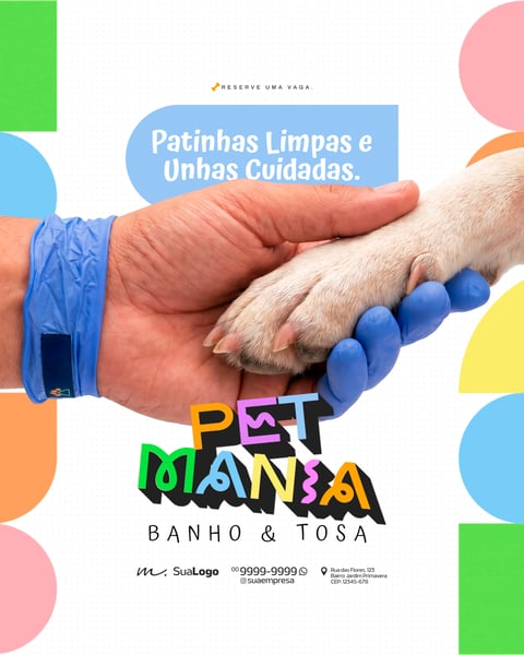 PETSHOP BANHO E TOSA PROFISSIONAL SOCIAL MEDIA PSD EDITÁVEL 5