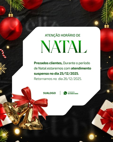 FELIZ NATAL 25 DE DEZEMBRO SOCIAL MEDIA PSD EDITÁVEL 2