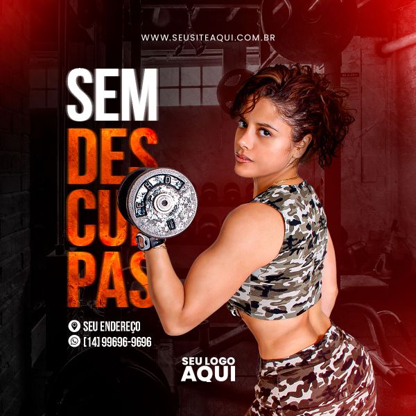 ACADEMIA - CROSS FIT - FITNESS | SOCIAL MEDIA | PSD EDITÁVEL