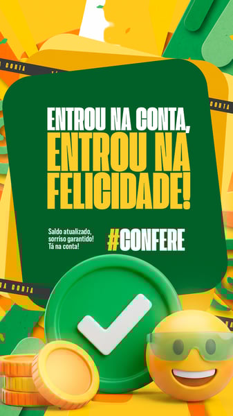 TÁ NA CONTA AVISO PAGAMENTO SALÁRIO SERVIDOR STORY SOCIAL MEDIA PSD EDITÁVEL 3