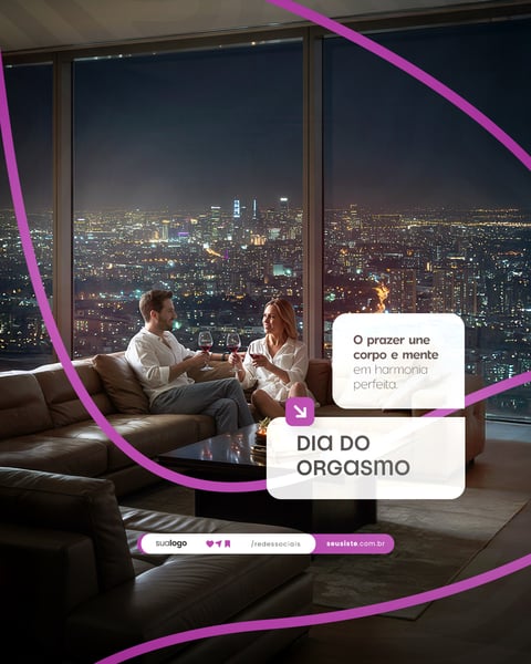 31 DE JULHO - DIA DO ORGASMO - FLYER SOCIAL MEDIA PSD EDITÁVEL