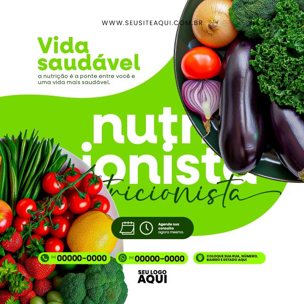 NUTRICIONISTA | DIETA | ALIMENTAÇÃO | PSD EDITÁVEL