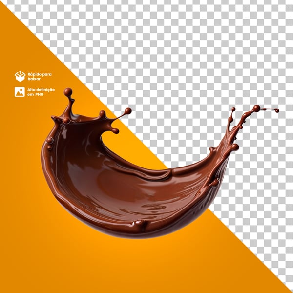 SPLASH CHOCOLATE LIQUIDO PARA COMPOSIÇÃO PNG