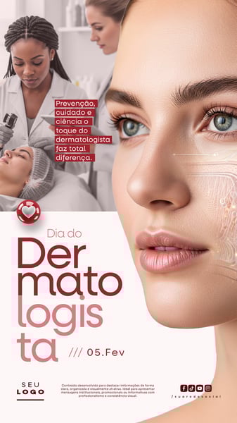 DIA DO DERMATOLOGISTA 5 DE FEVEREIRO STORY SOCIAL MEDIA PSD EDITÁVEL 2