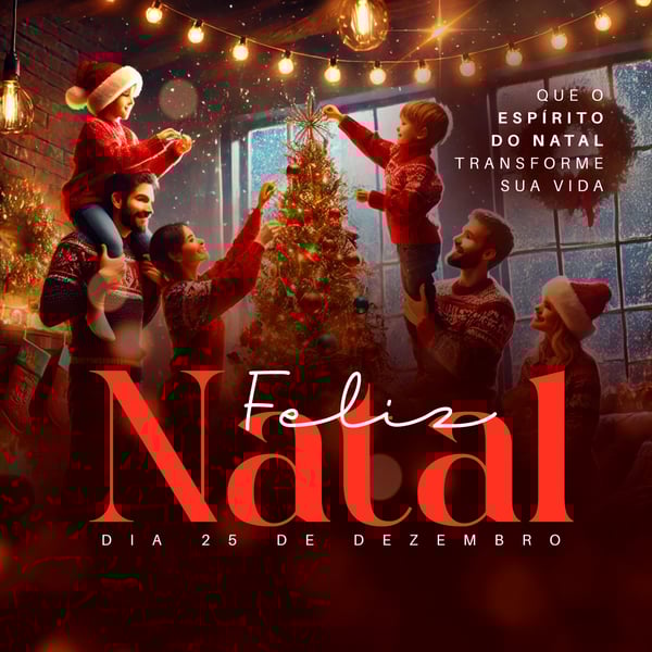 WVE DIA 25 DE DEZEMBRO NATAL FEED PSD EDITÁVEL