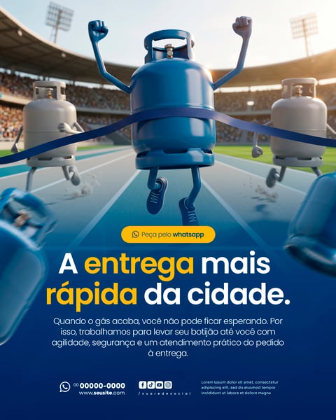 DISTRIBUIDORA DE GÁS SOCIAL MEDIA PSD EDITÁVEL 8