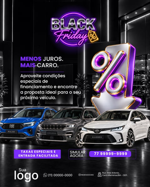 BLACK FRIDAY CONCESSIONÁRIA DE CARROS SOCIAL MEDIA PSD EDITÁVEL 4