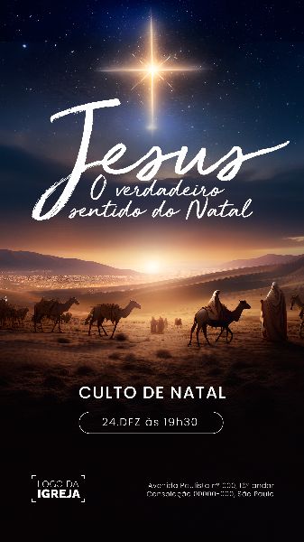 SOCIAL MEDIA - SOCIAL MEDIA - CULTO ESPECIAL DE NATAL STORY