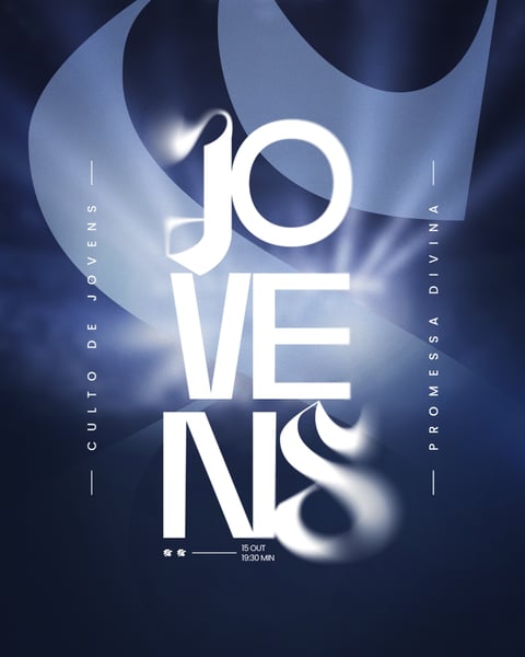 FLYER GOSPEL CULTO DOMINGO DE LOUVOR E ADORAÇÃO IGREJA SOCIAL MEDIA PSD EDITÁVEL