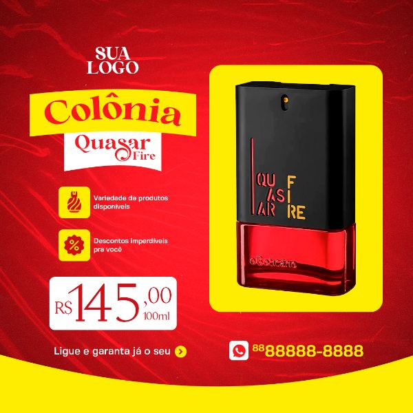 PERFUME MASCULINO O BOTICÁRIO LOJA DE PERFUMARIA SOCIAL MEDIA