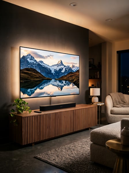 Sala de luxo com uma TV 2