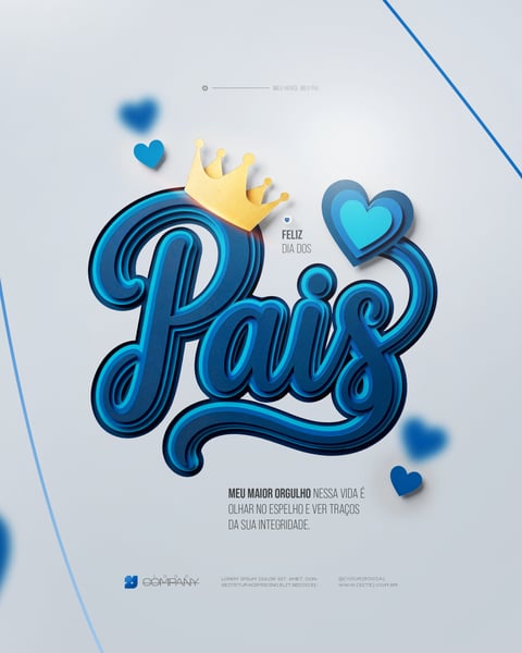 FELIZ DIA DOS PAIS MÊS DE AGOSTO PAI FLYER SOCIAL MEDIA PSD EDITÁVEL 3