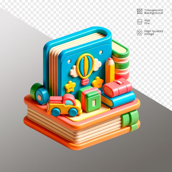 ELEMENTO PARA COMPOSIÇÃO LIVROS DE ESCOLA