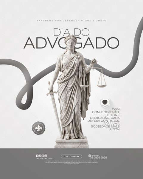 HOMENAGEM DIA DO ADVOGADO SOCIAL MEDIA PSD EDITÁVEL 1