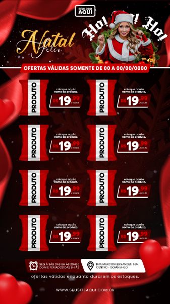 STORY | TABLÓIDE | FOLHETO | FELIZ NATAL | PSD EDITÁVEL