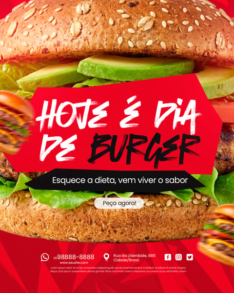 HAMBURGUERIA SOCIAL MEDIA PSD EDITÁVEL 5