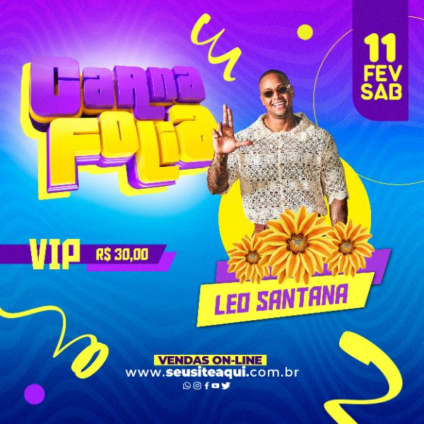 FLYER CARNAFOLIA LÉO SANTANA