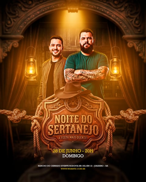 FLYER DE SHOW NOITE DO SERTANEJO FEED 219