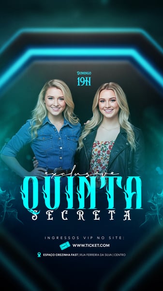 FLYER EVENTOS ARTISTAS SHOWS FESTA SOCIAL MEDIA PSD EDITÁVEL 5