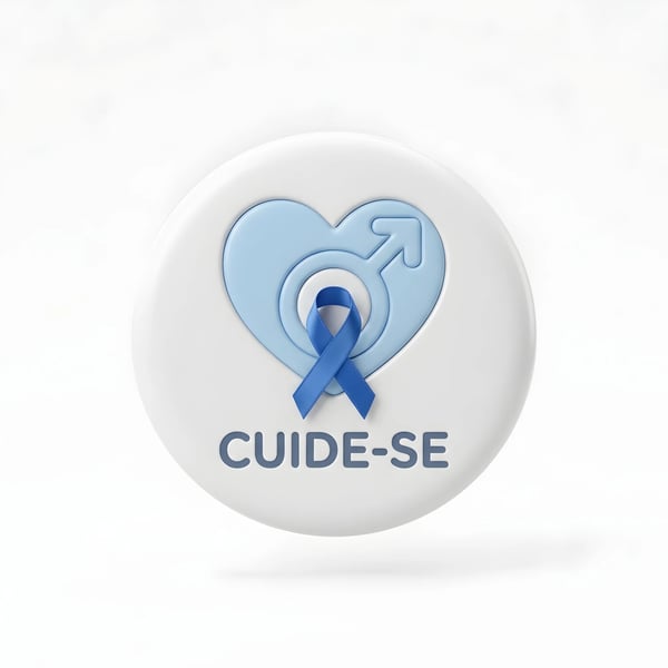 HEART MALE HEALTH AWARENESS CARE EMBLEM