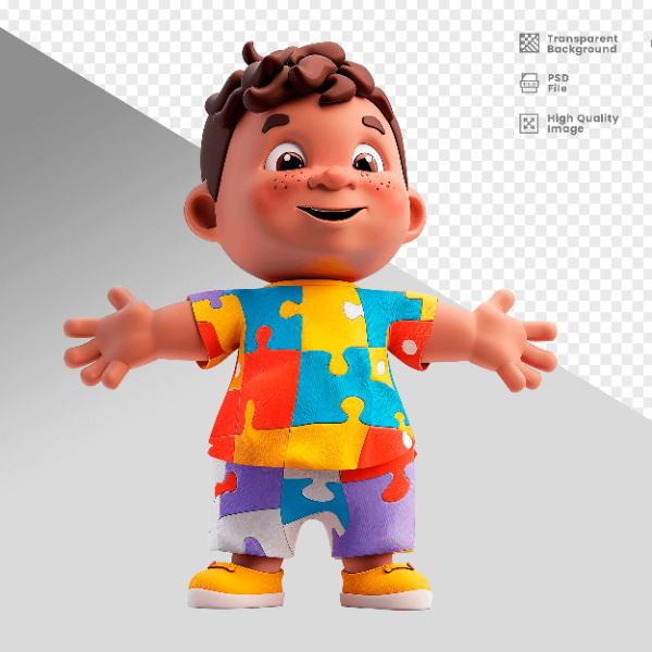 MASCOTE 3D PERSONAGEM PARA COMPOSIÇÃO