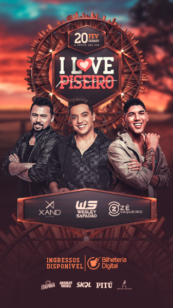 FLYER EVENTO I LOVE PISEIRO STORY