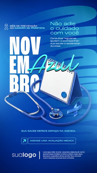 NOVEMBRO AZUL MÊS DE COMBATE AO CÂNCER DE PRÓSTATA SOCIAL MEDIA STORIES PSD EDITÁVEL 15