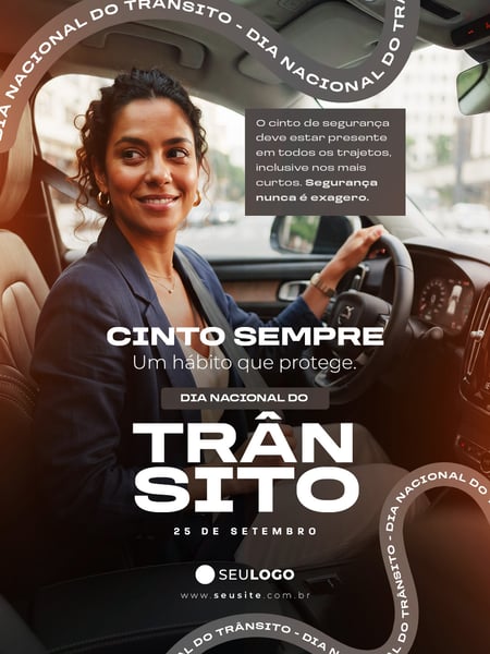 SOCIAL MEDIA DIA NACIONAL DO TRÂNSITO PSD EDITÁVEL 09