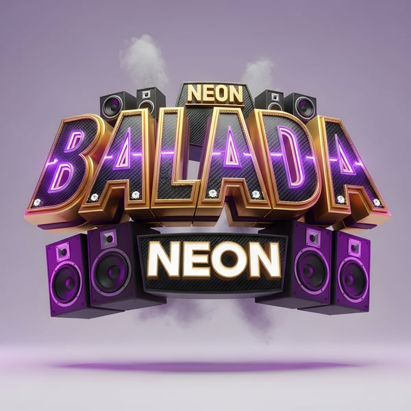 SELO 3D BALADA NEON FUNK REALISTA 05