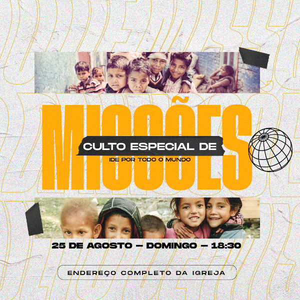 FLYER GOSPEL - CULTO DE MISSÕES - FEED