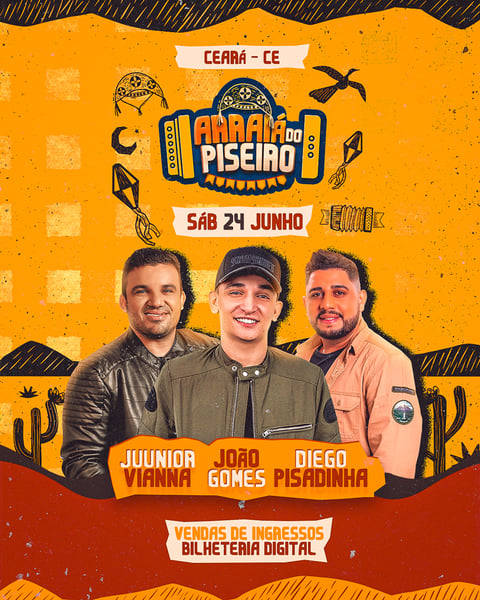 FLYER EVENTO SÃO JOÃO SHOW PSD EDITÁVEL